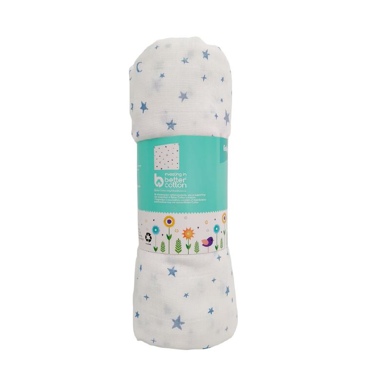 Babywise Muslin Wrap Star, , hi-res