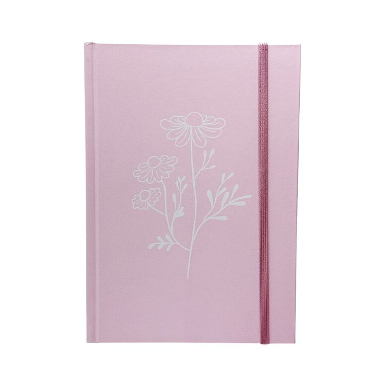 Uniti Stationery Country Calling Flowers A5 Pink Notebook, , hi-res
