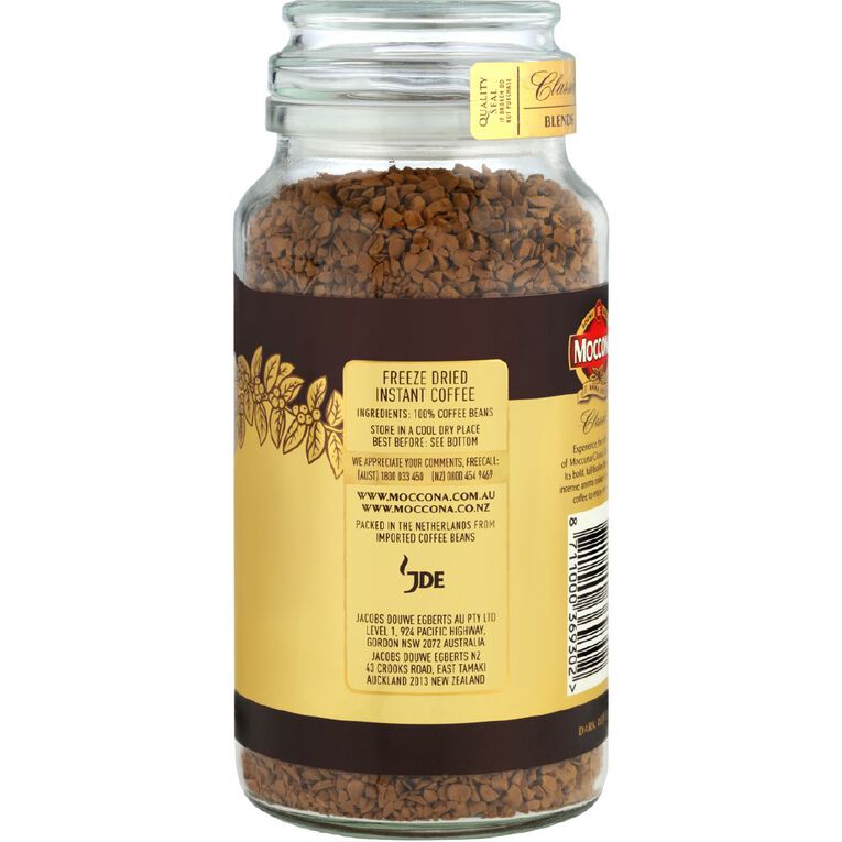 Moccona Classic Dark Roast Freeze Dried Coffee Jar 150g, , hi-res