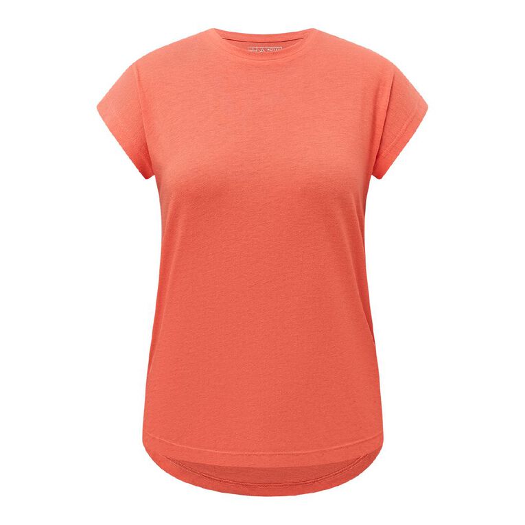 Active Intent Women's Crew Neck Tee, Red Mid, hi-res