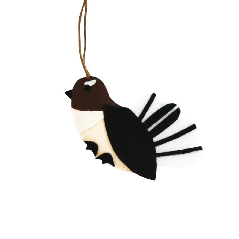 Wonderland Felt Hanging Ornament Fantail 10cm, , hi-res