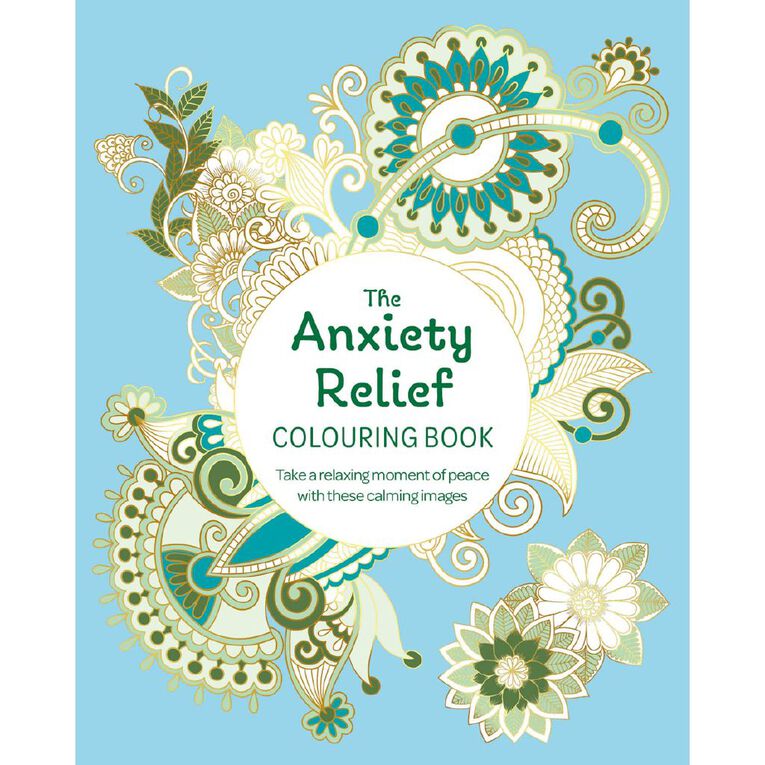 The Anxiety Relief Colouring Book by Tansy Willow, , hi-res