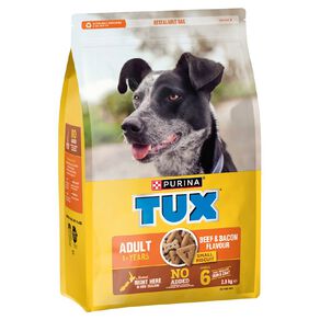 TUX Original Biscuit Beef & Bacon Flavour Dry Dog Food 2.5kg