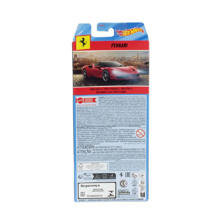 Hot Wheels Ferrari Diecast 5 Pack, , hi-res