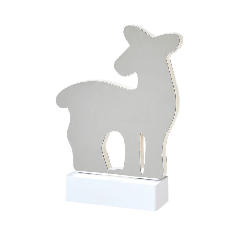 Wonderland Mirrored Tunnel Deer Light Warm White 21cm, , hi-res