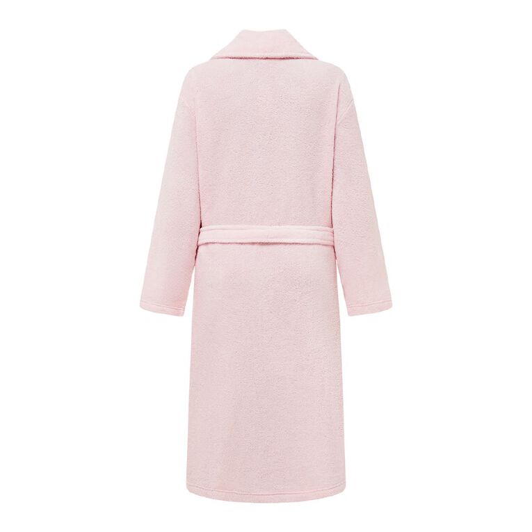 H&H Women's Coral Fleece Robe, Pink Light, hi-res
