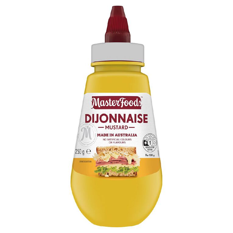 MasterFoods Dijonnaise Mustard 250g Squeezy Bottle