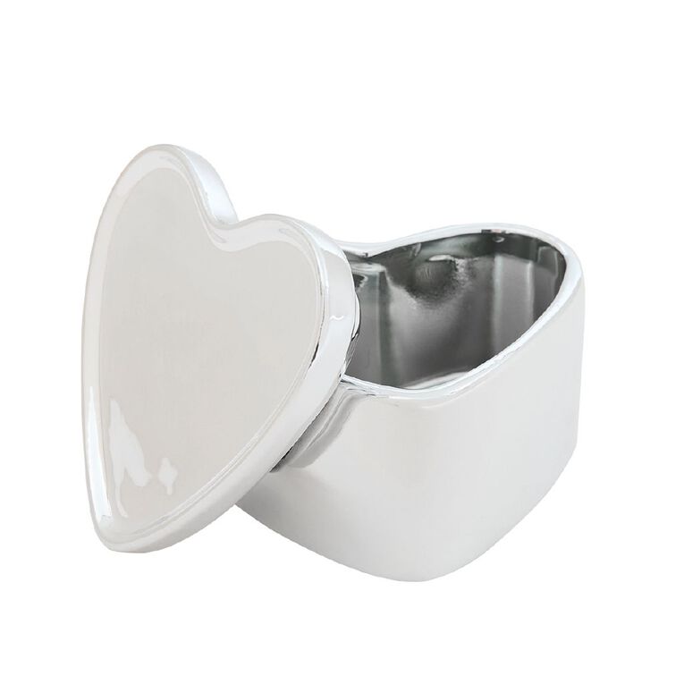 Living & Co Silver Heary Trinket Box, , hi-res