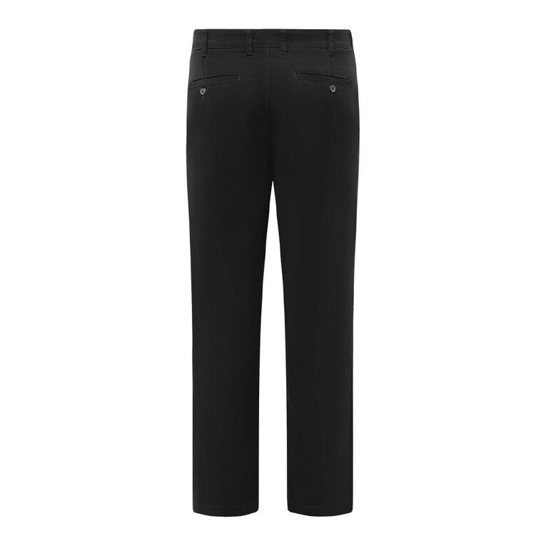 H&H Men's Classic Chino Pants Black The Warehouse