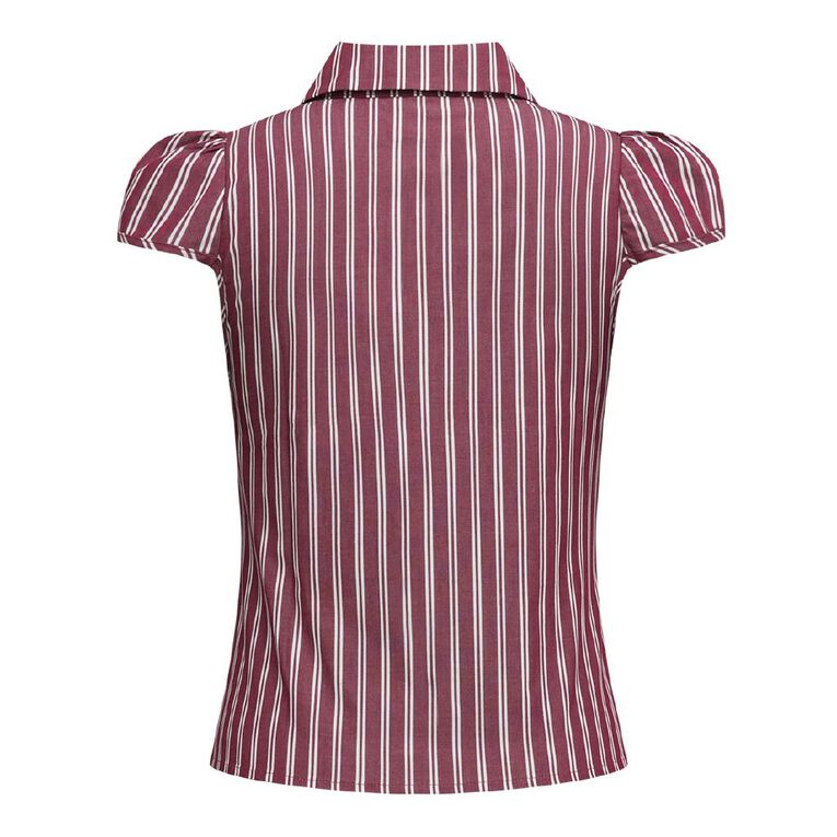 BRDRLESS Tate Short Sleeve Fitted Shirt, Red, hi-res