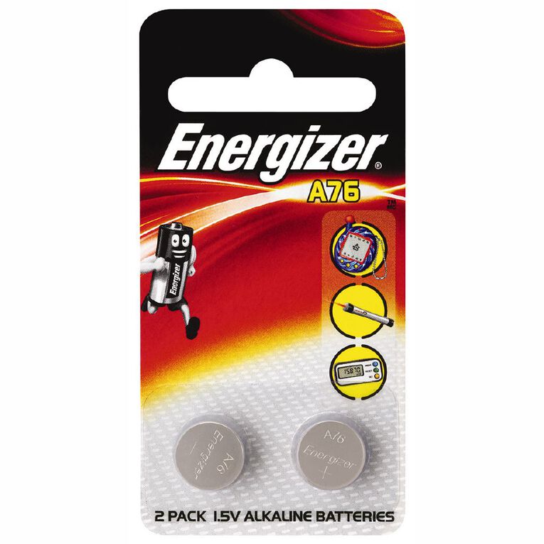 Energizer Alkaline Calculator Battery A76 2 Pack