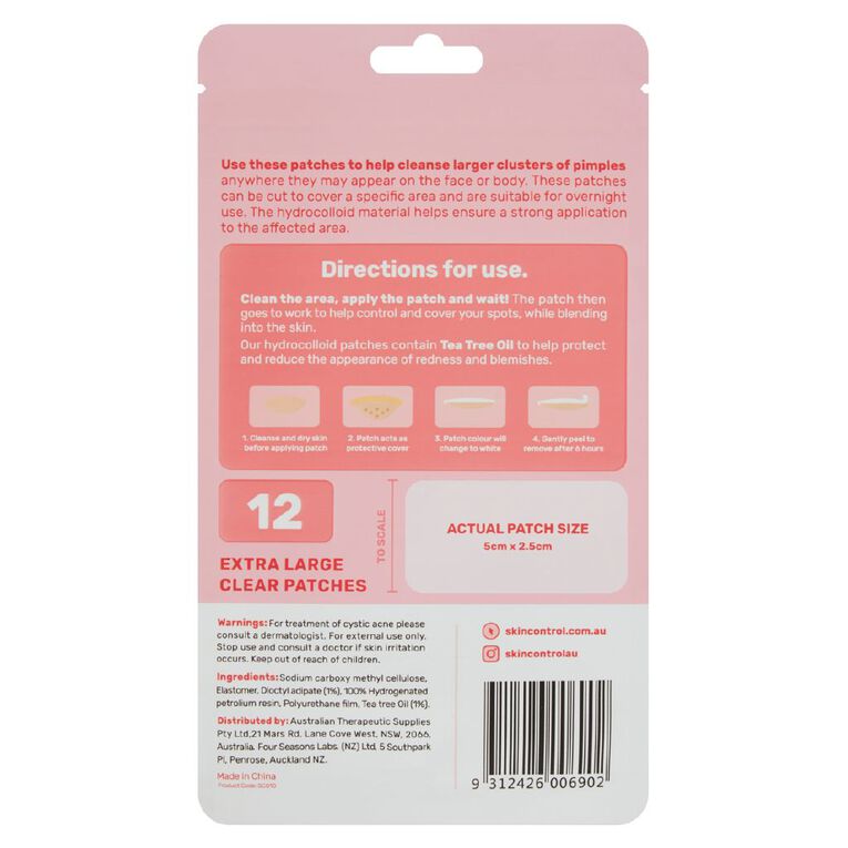 Skin Control Pimple Patches XL, , hi-res