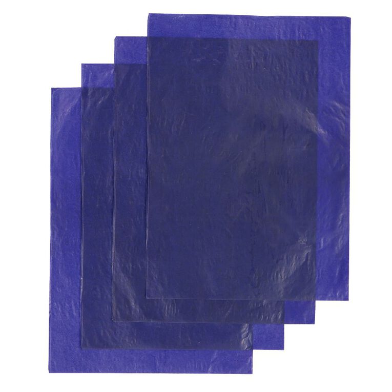 WS Paper Carbon 4 Sheets Blue Mid A4, , hi-res