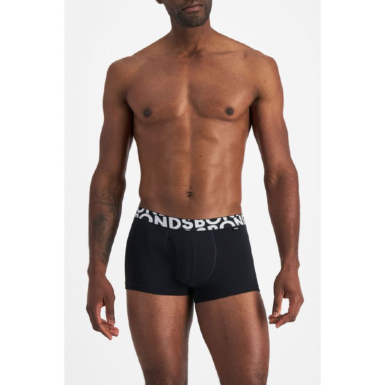 B FOR BONDS Men's Trunks 2 Pack, Black W25 YHR, hi-res