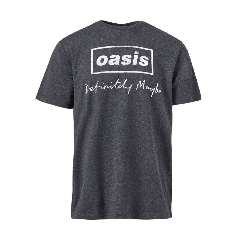 Oasis Men's Tee, Charcoal/Marle, hi-res