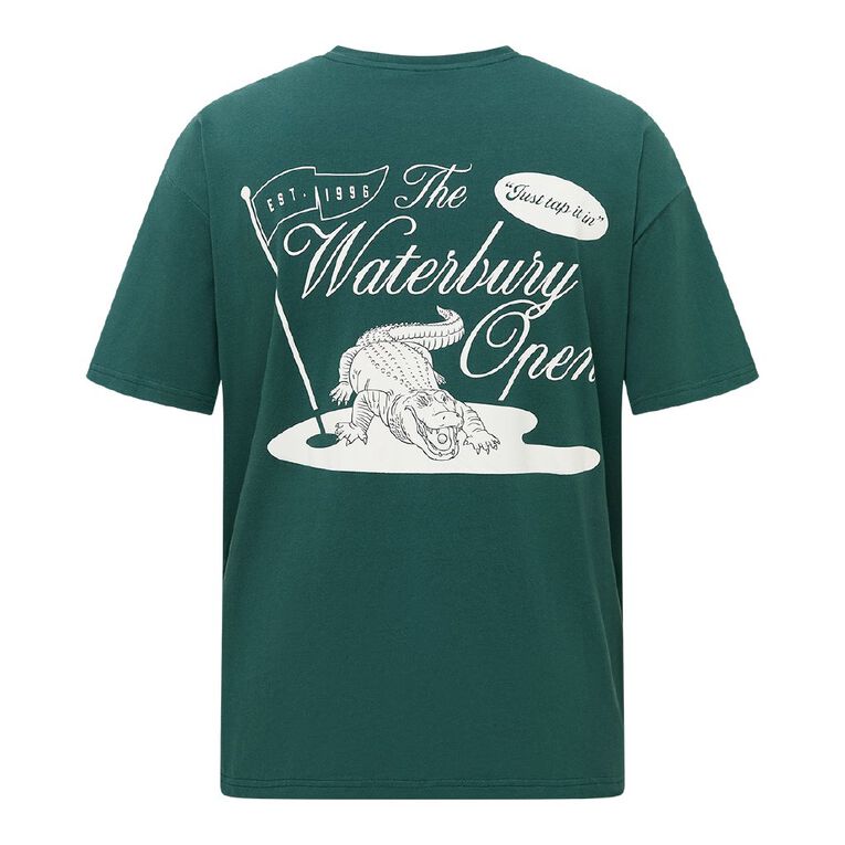 Universal Happy Gilmore Men's Oversized Tee, Green Dark, hi-res