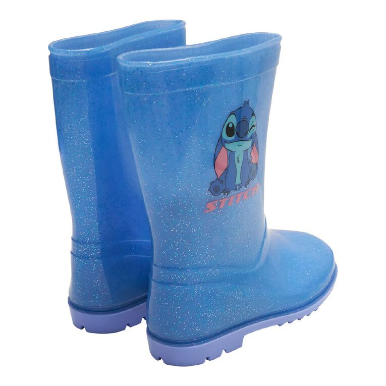 Stitch Senior Kids' PVC Gumboots, Blue Light, hi-res
