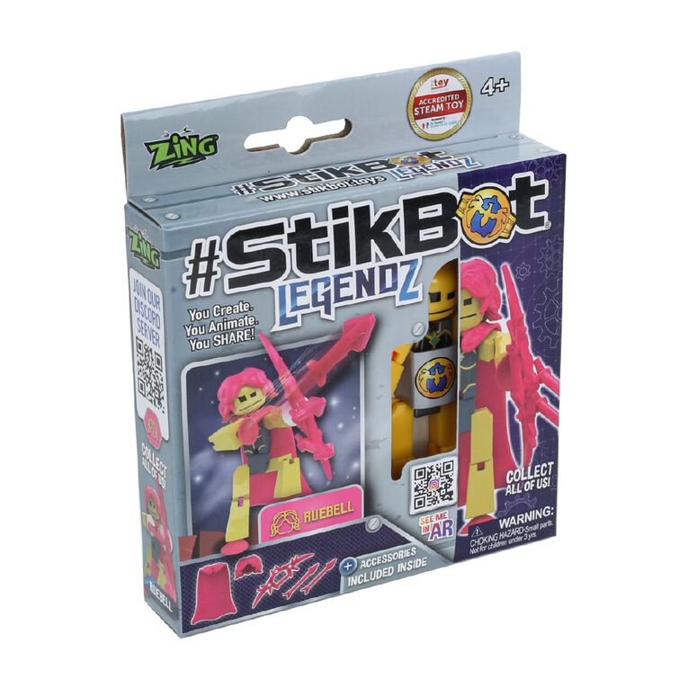 Stikbot Legendz Series 1 Single Pack, , hi-res