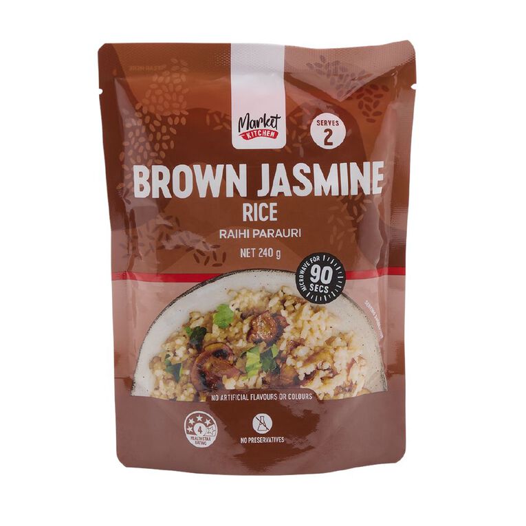 Market Kitchen Brown Jasmine Rice 240g