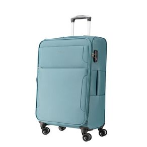Wander Premium Soft Checked Suitcase 4 Wheel 70cm