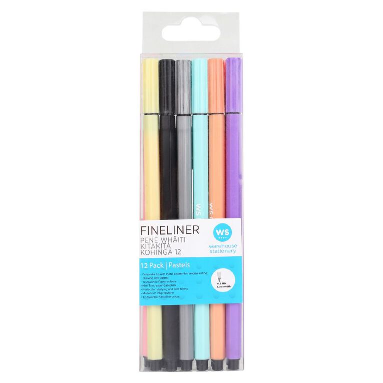 WS Fineliner Pens 12 Pack, , hi-res