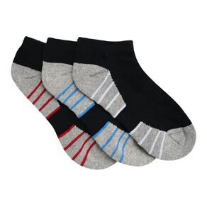 Active Intent Boys' Low Cut Cushioned Socks 3 Pack