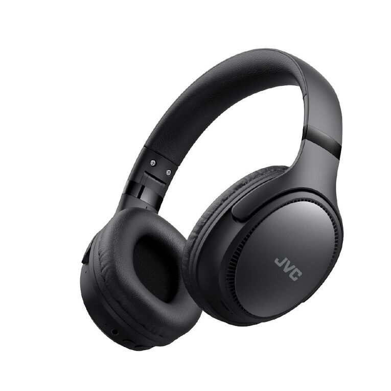 JVC Wireless Over Ear Foldable Headphones Black Black The Warehouse