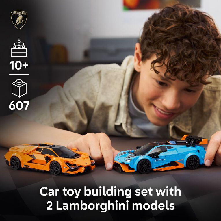 LEGO Speed Champions Lamborghini Revuelto & Huracan STO 77238, , hi-res