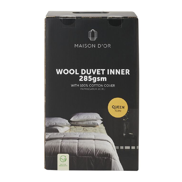 Maison d'Or Wool Duvet Inner 285gsm White White The Warehouse