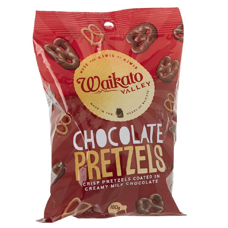 Waikato Valley Chocolates Chocolate Pretzels 180g The Warehouse