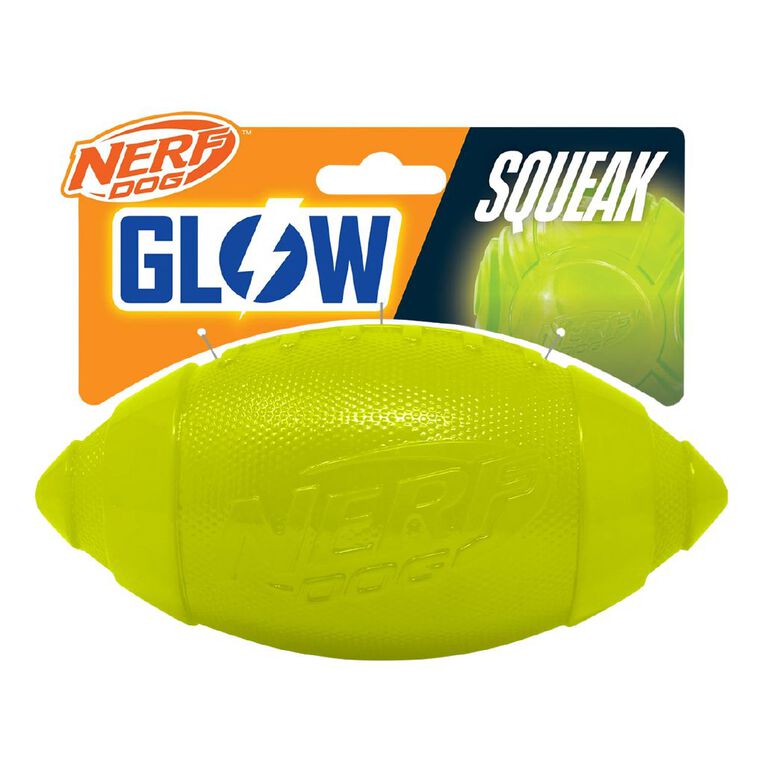 NERF Glow Squeak Football 17.8cm, , hi-res