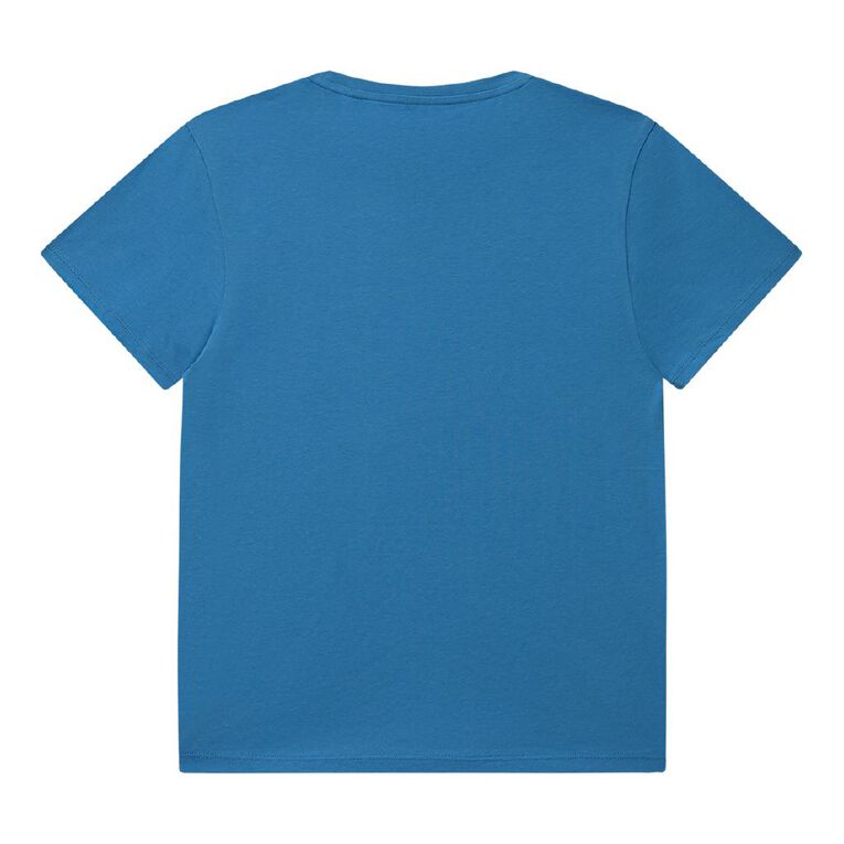 Young Original Print Short Sleeve Tee, Blue Mid, hi-res