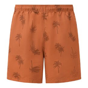 H&H Swim Men's Basic Print Boardshorts