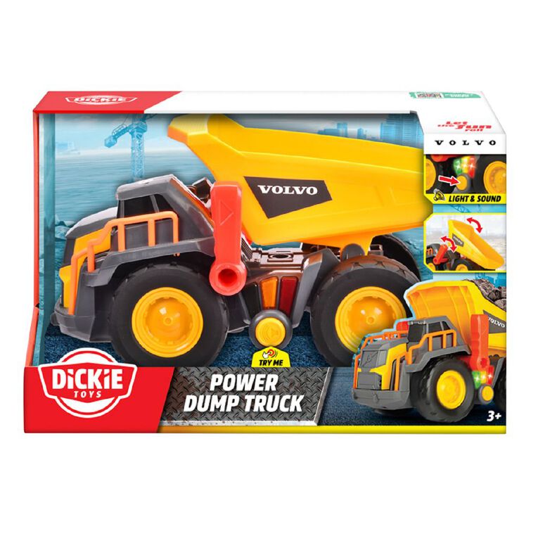 Volvo Power Dump Truck Freewheel Light & Sound, , hi-res