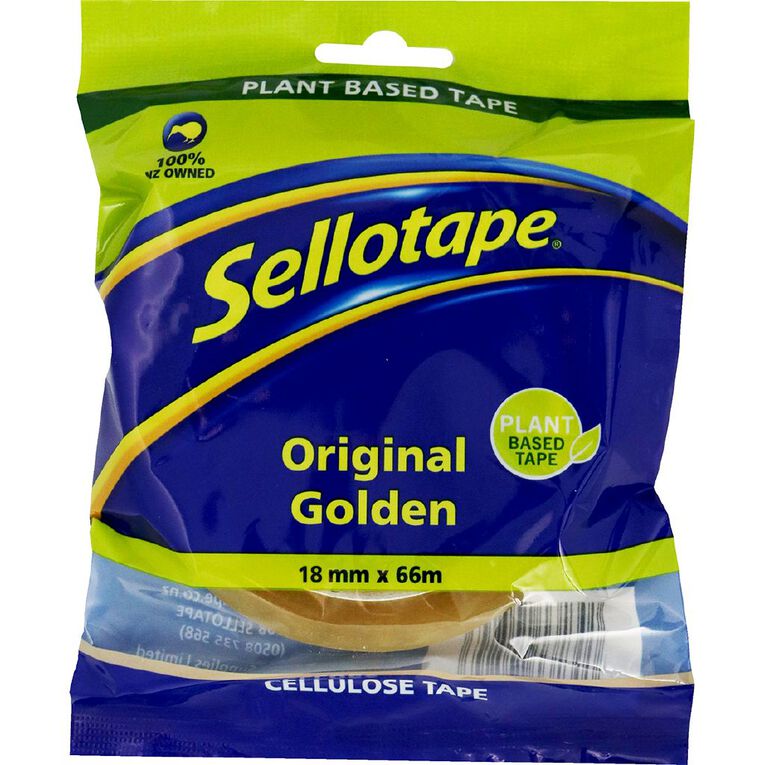 Sellotape Tape 18mm x 66m Single Clear, , hi-res