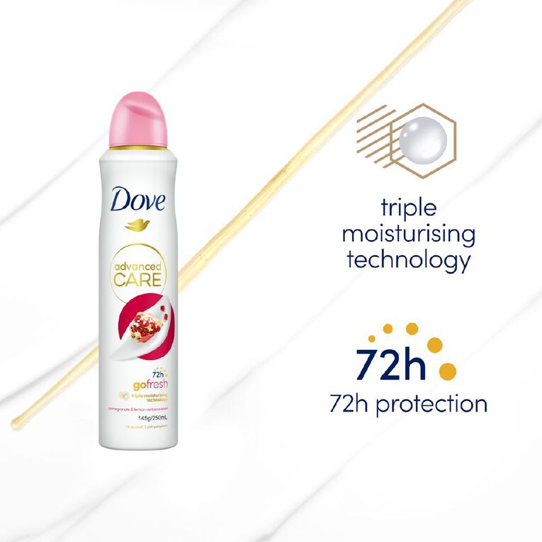 Dove Antiperspirant Advance Pomegranate 250ml, , hi-res