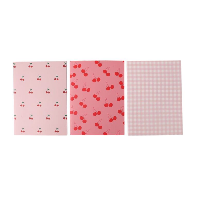 Uniti Kids Cherry A6 3 Pack Notebook, , hi-res