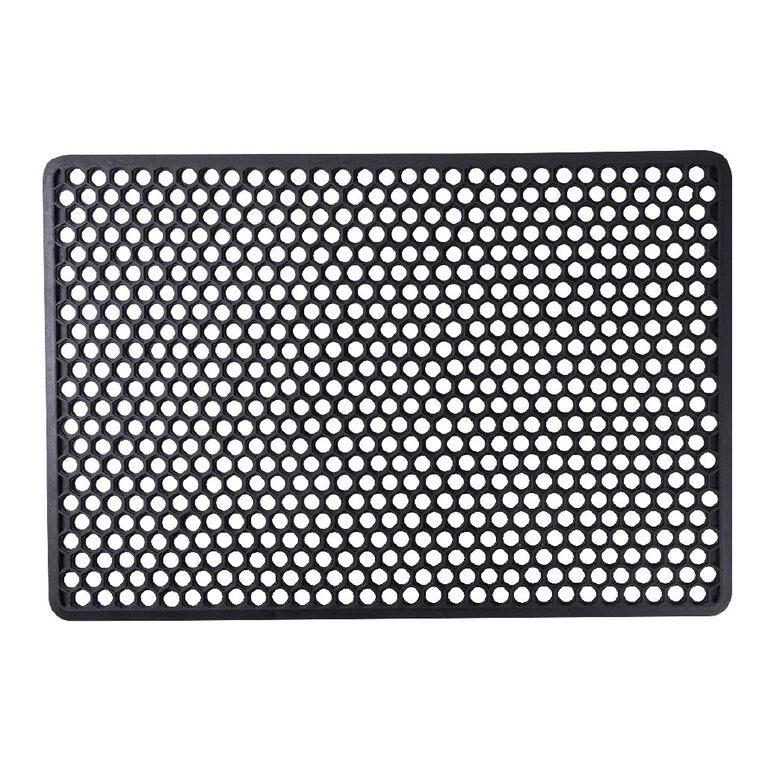 Living & Co Rubber Door Mat Black 68cm x 100cm, , hi-res