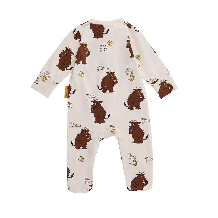 Gruffalo Babies' 2 Way Zip All-in-One, Cream, hi-res