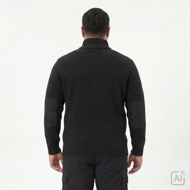 Back Country Adults' Wool Jumper, Black, hi-res