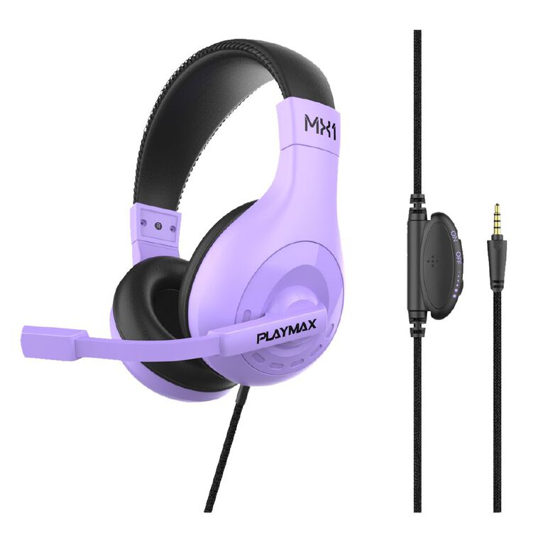 Playmax MX1 Universal Gaming Headset Lavender The Warehouse