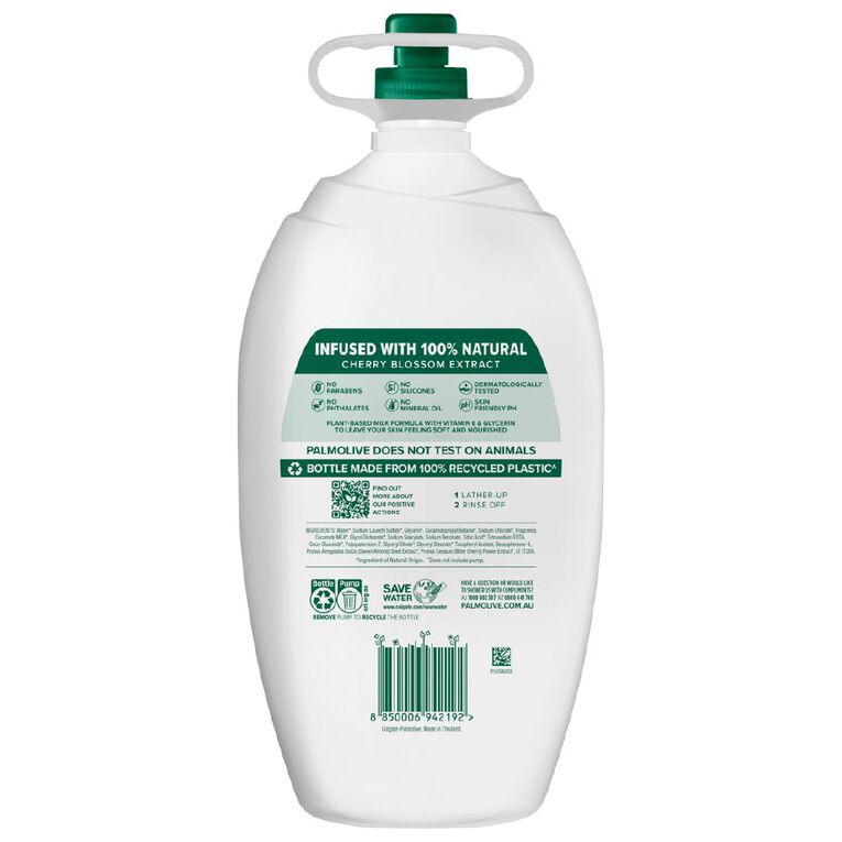 Palmolive Naturals Milk and Cherry Blossom Body Wash 1.8L, , hi-res