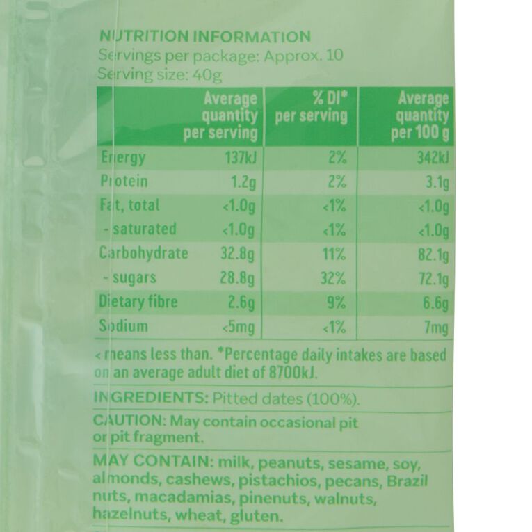 Market Kitchen Dried Dates 400g, , hi-res