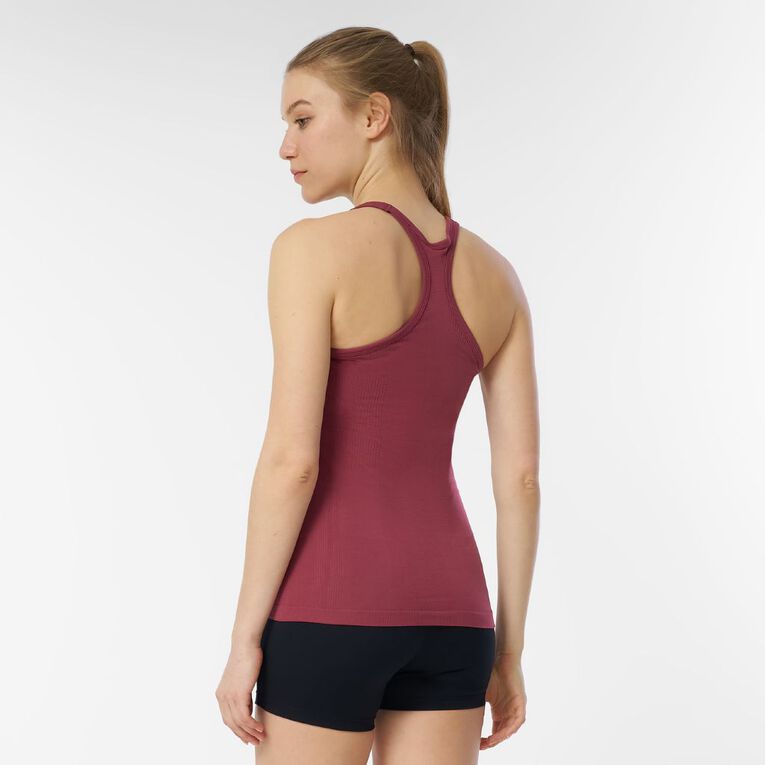 Active Intent Women's Seamless Slim Tank, Red Dark, hi-res