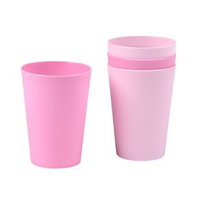 Living & Co Kids Plastic Tumblers Pink 4 Pack