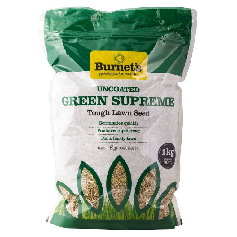 Burnet's Green Supreme Lawn Seed 1KG, , hi-res