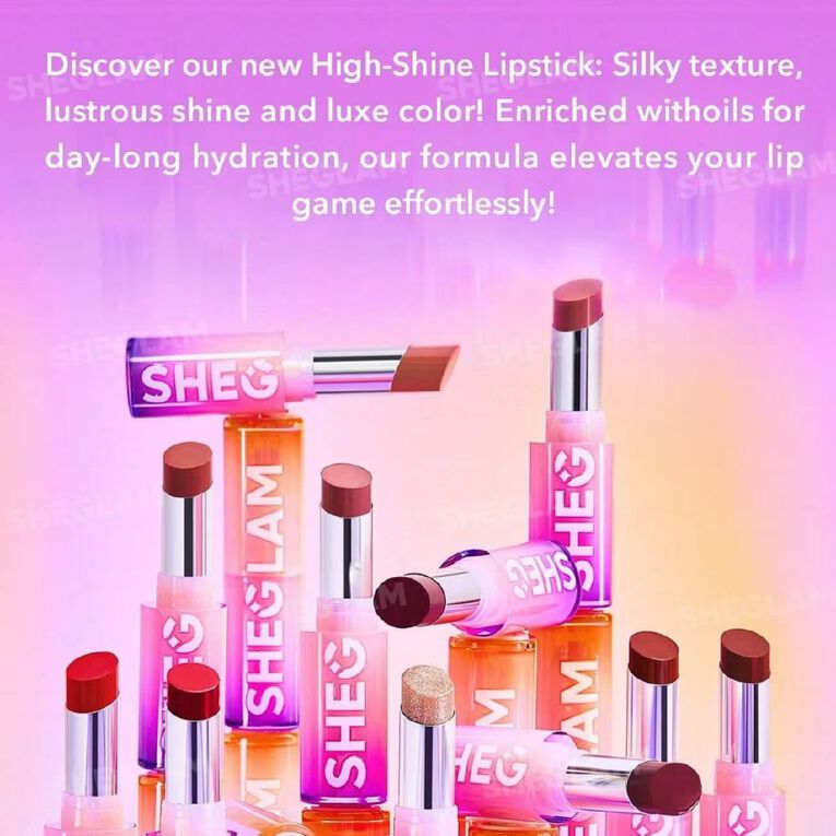 Sheglam Mirror Kiss High Shine Lipstick High Key 2.9g, , hi-res