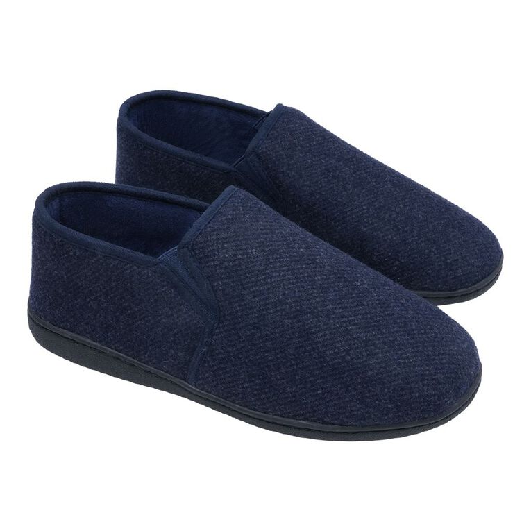 H&H Men's Bob Slippers, Navy, hi-res