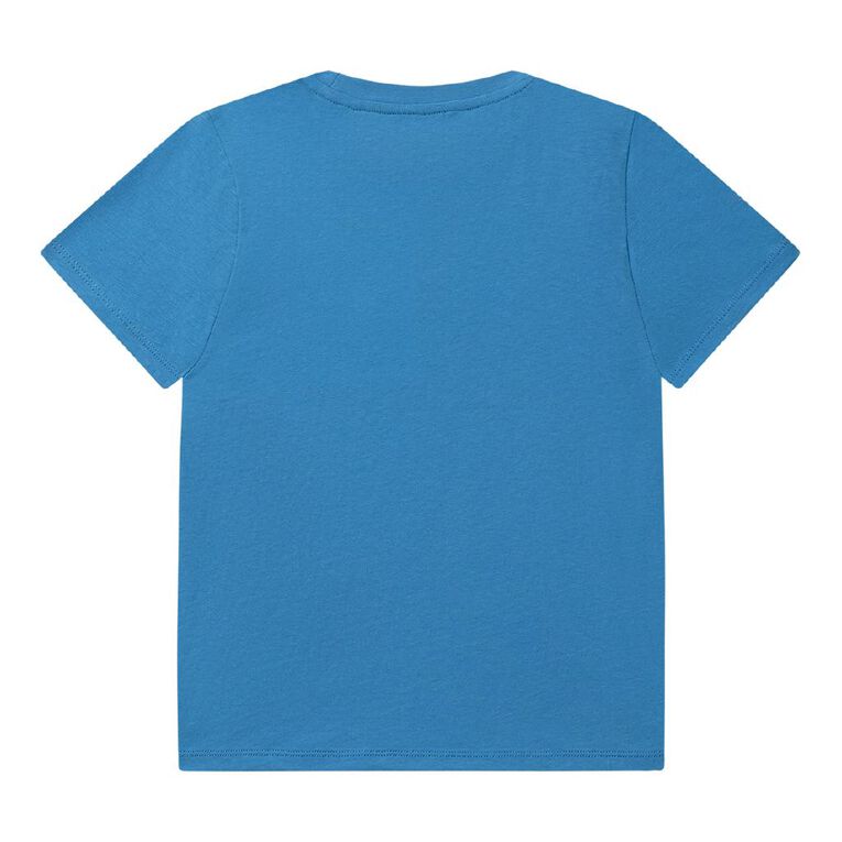 Young Original Print Short Sleeve Tee, Blue Mid, hi-res