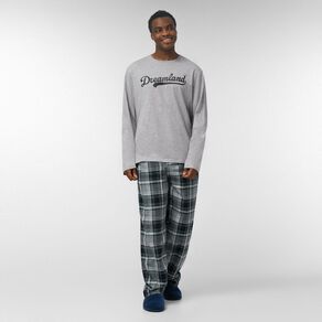 H&H Men's Knit Flannel Pyjama Set